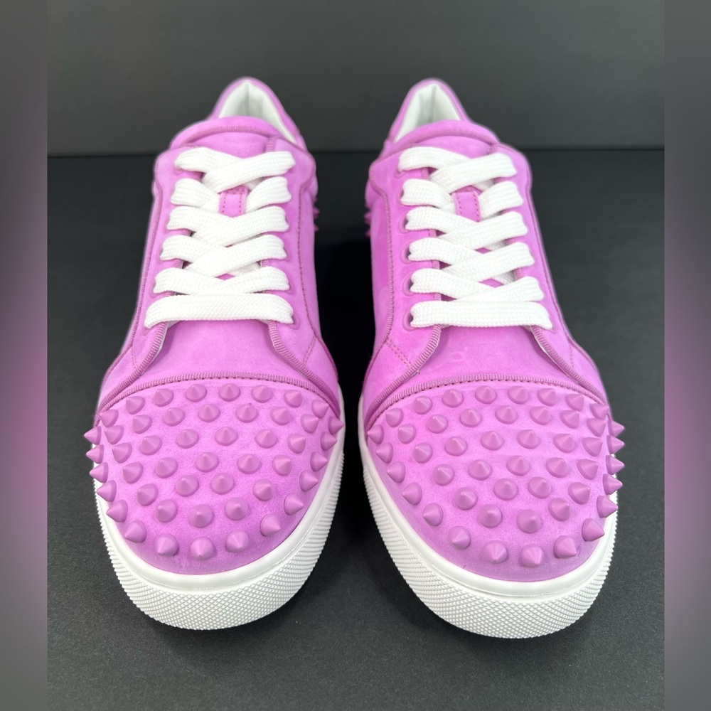 Christian Louboutin Vieira 2 Orlato Flat Bubble Gum Pink Women Sneakers EU 38 - Picture 5 of 13